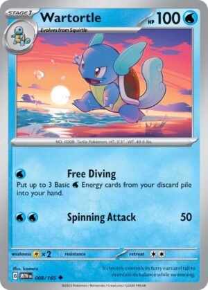 Wartortle #8 Pokemon Scarlet & Violet 151