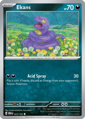 Ekans #23 Pokemon Scarlet & Violet 151