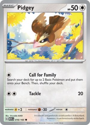 Pidgey #16 Pokemon Scarlet & Violet 151