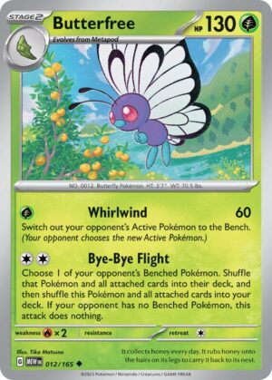 Butterfree #12 Pokemon Scarlet & Violet 151