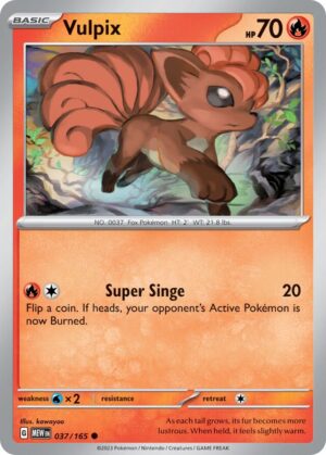 Vulpix #37 Pokemon Scarlet & Violet 151