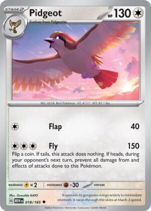 Pidgeot #18 Pokemon Scarlet & Violet 151