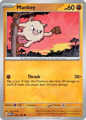 Mankey #56 Pokemon Scarlet & Violet 151