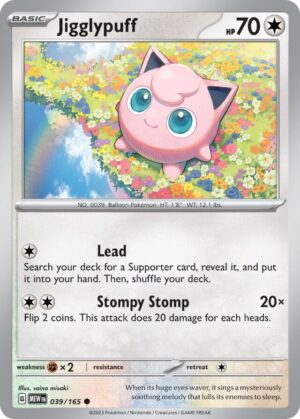 Jigglypuff #39 Pokemon Scarlet & Violet 151