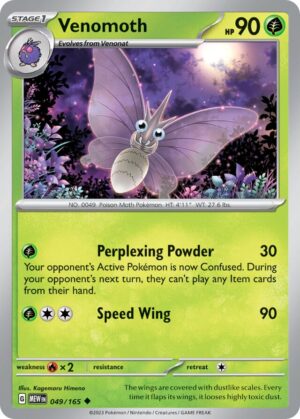 Venomoth #49 Pokemon Scarlet & Violet 151