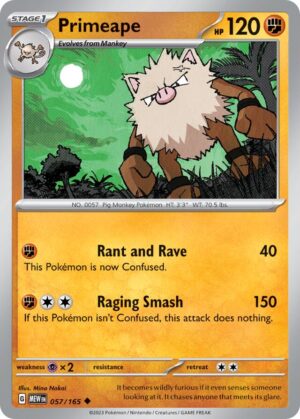 Primeape #57 Pokemon Scarlet & Violet 151