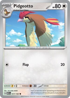 Pidgeotto #17 Pokemon Scarlet & Violet 151
