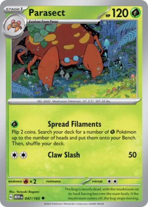 Parasect #47 Pokemon Scarlet & Violet 151