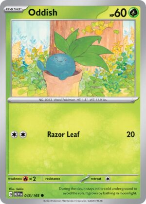 Oddish #43 Pokemon Scarlet & Violet 151