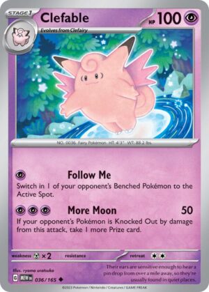 Clefable #36 Pokemon Scarlet & Violet 151