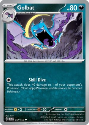 Golbat #42 Pokemon Scarlet & Violet 151