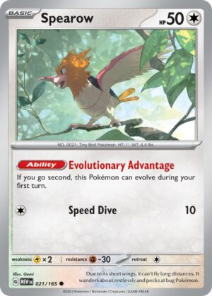 Spearow #21 Pokemon Scarlet & Violet 151