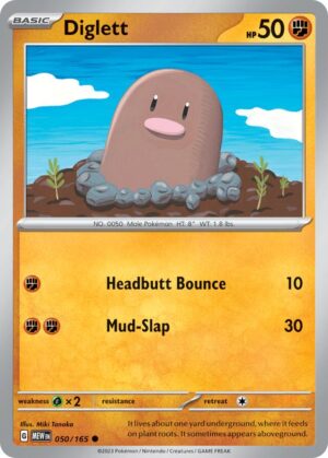 Diglett #50 Pokemon Scarlet & Violet 151