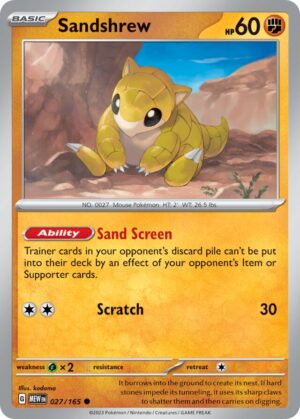 Sandshrew #27 Pokemon Scarlet & Violet 151