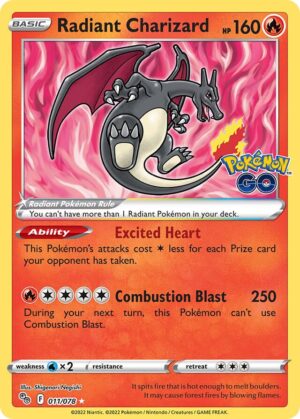 Radiant Charizard #11 Pokemon Go