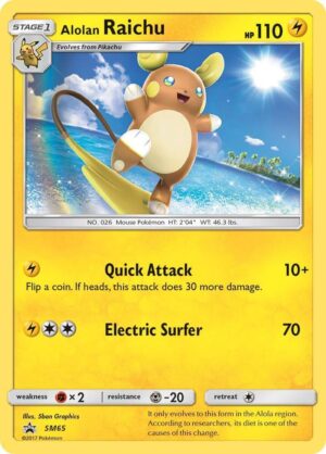 Alolan Raichu #SM65 Pokemon Promo