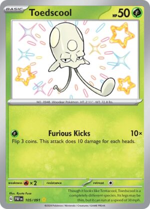 Toedscool #105 Pokemon Paldean Fates