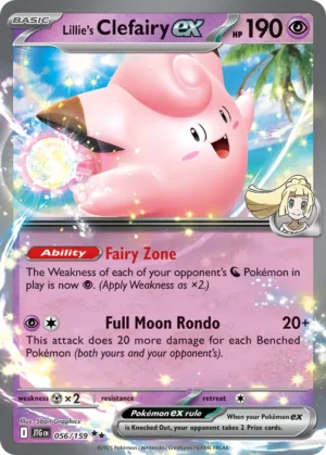 Lillie's Clefairy ex #56 Pokemon Journey Together