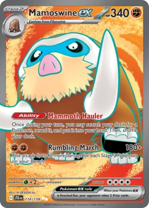 Mamoswine ex #174 Pokemon Journey Together