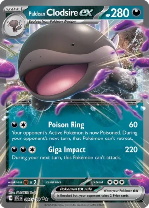 Paldean Clodsire ex #94 Pokemon Journey Together