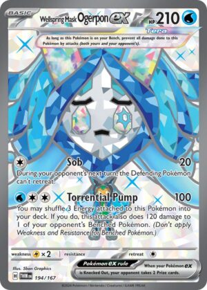 Wellspring Mask Ogerpon Ex #194 Pokemon Twilight Masquerade